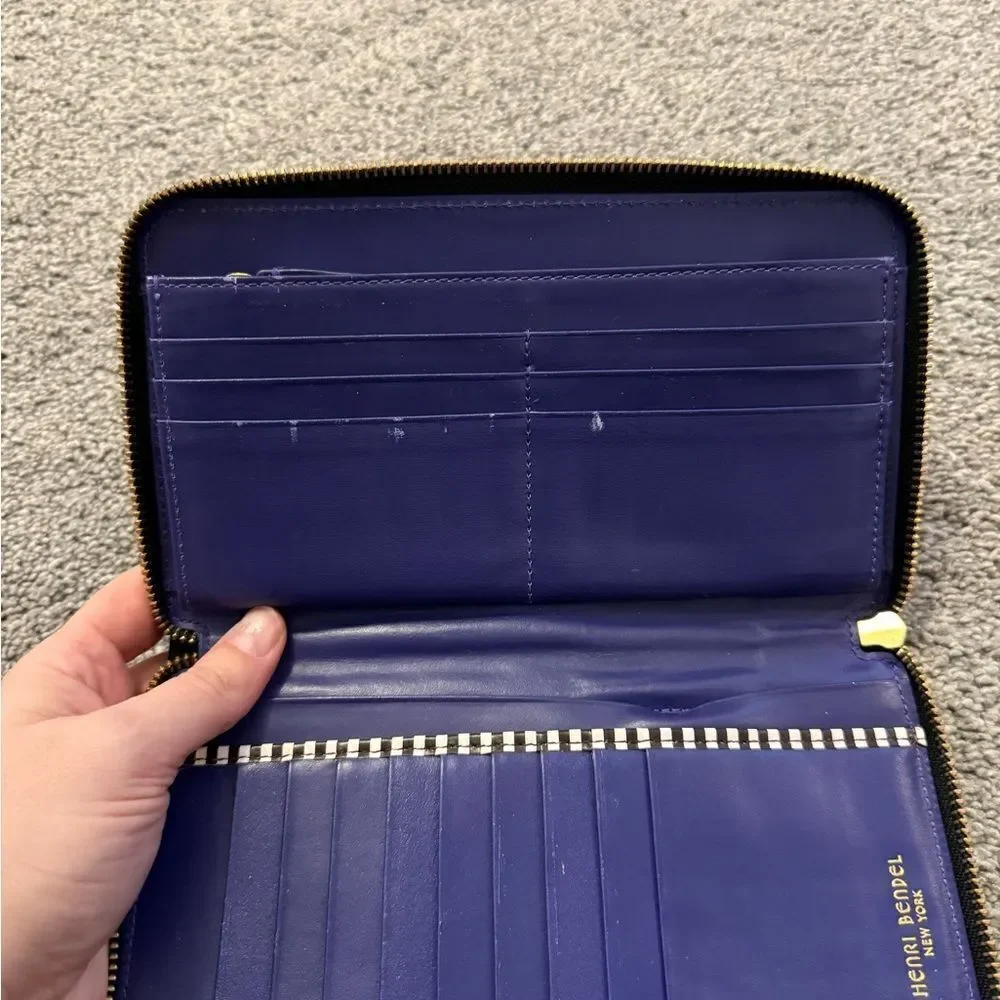 Henri Bendel Jetsetter Nylon Zip Around Continental Wallet